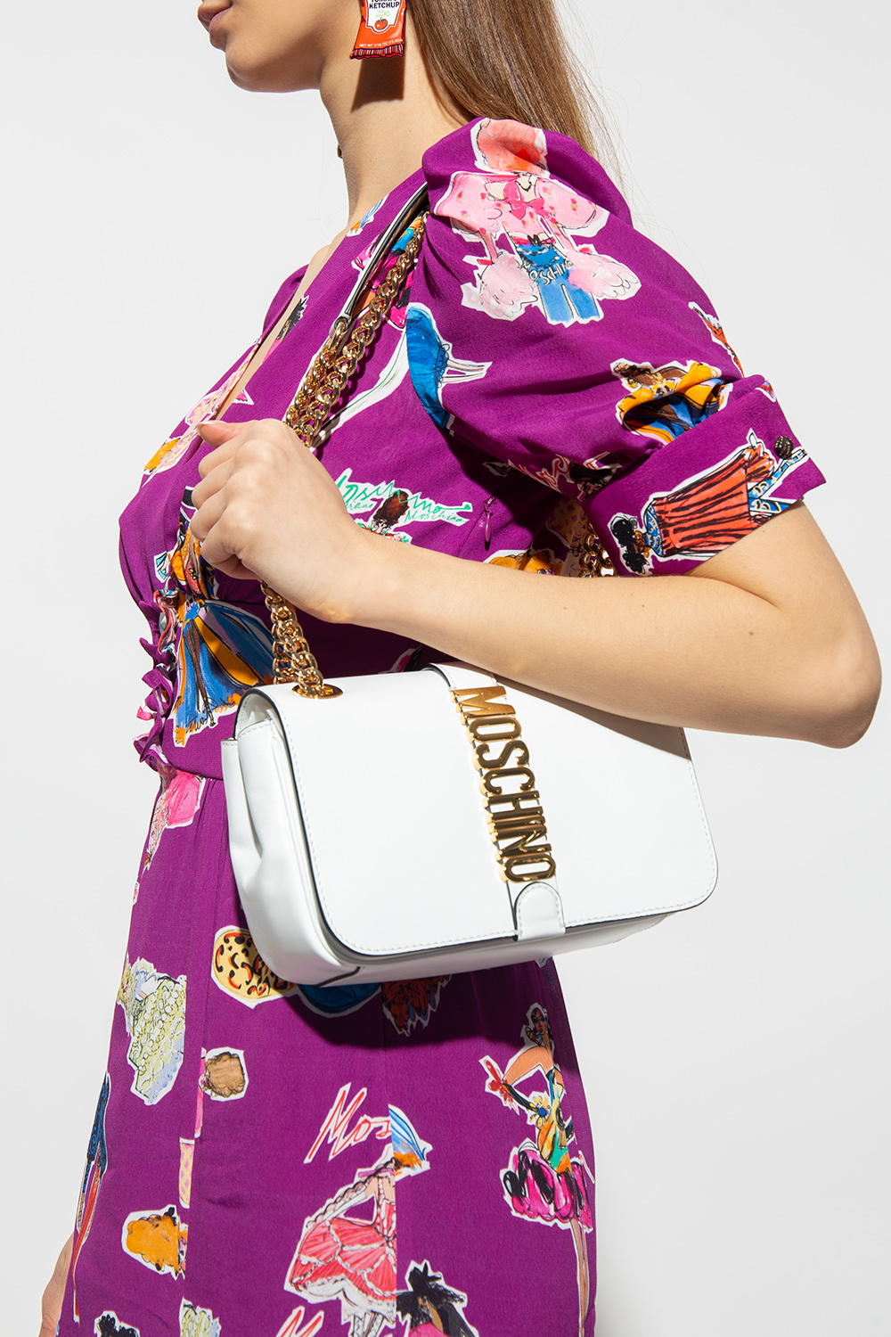 Moschino Shoulder bag with logo Women's Bags Vitkac